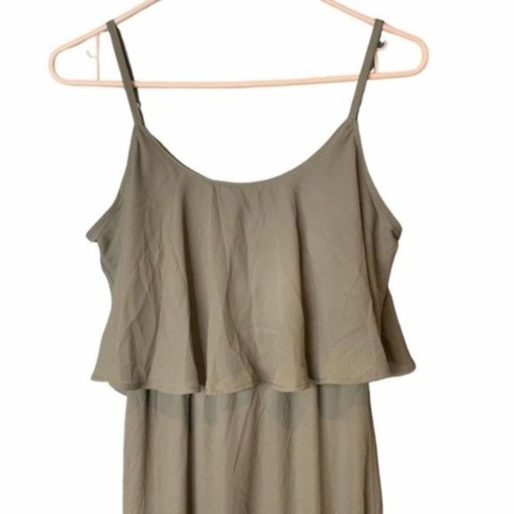 NEW Show Me Your Mumu Silver Sage Caitlin Ruffle Maxi Dress XXS - Picture 3 of 8